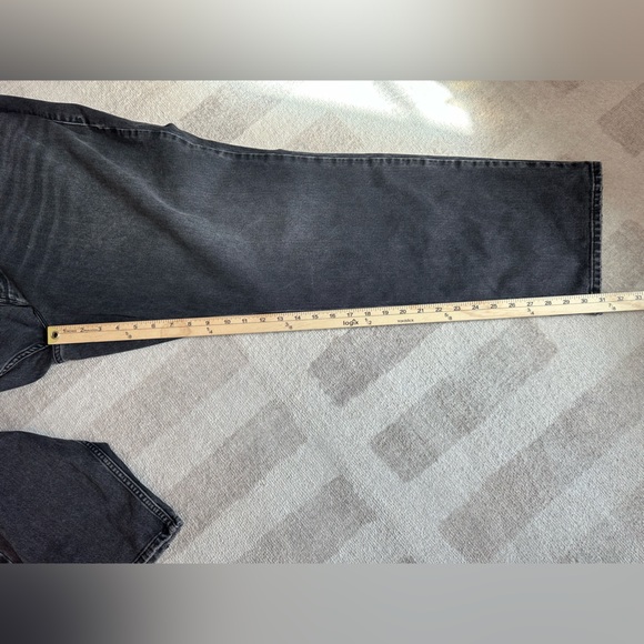 Good American Jeans Plus Size 90s Straight Crossover High Waist Black (Size 20) - Picture 11 of 11